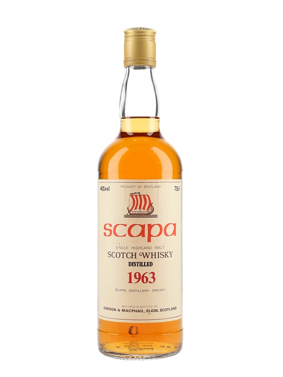Scapa 1963 Bottled 1980s - Gordon & MacPhail 75cl / 40%