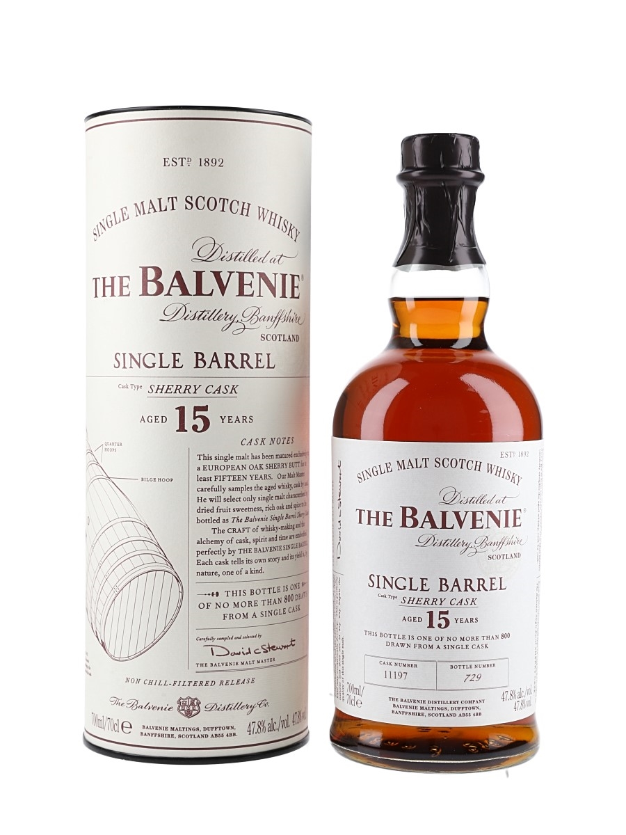 Balvenie 15 Year Old Single Barrel #11197 Sherry Cask 70cl / 47.8%