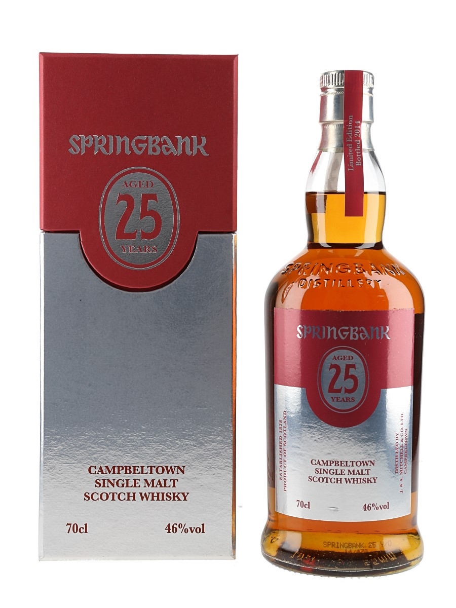 Springbank 25 Year Old Bottled 2014 70cl / 46%