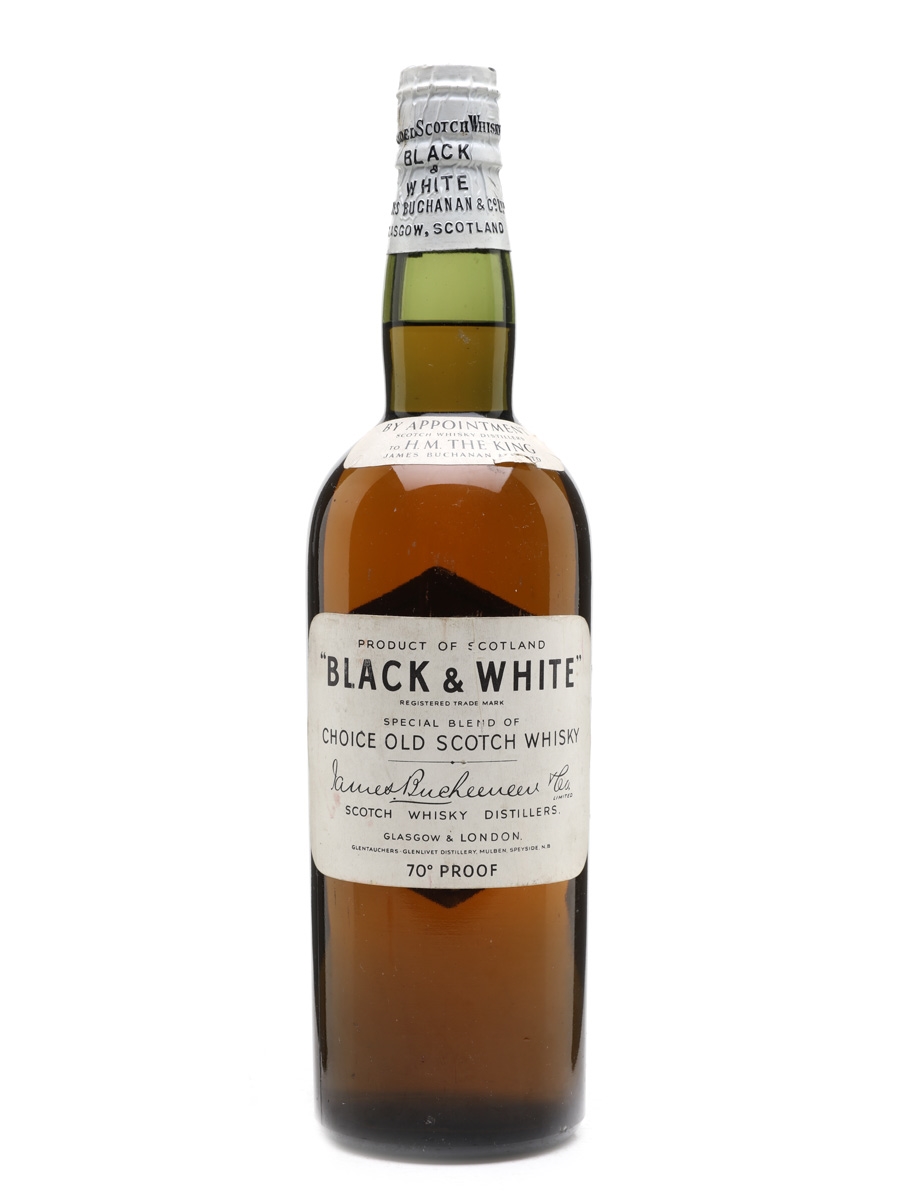 Black & White Spring Cap Bottled 1948 - 1949 75cl / 40%
