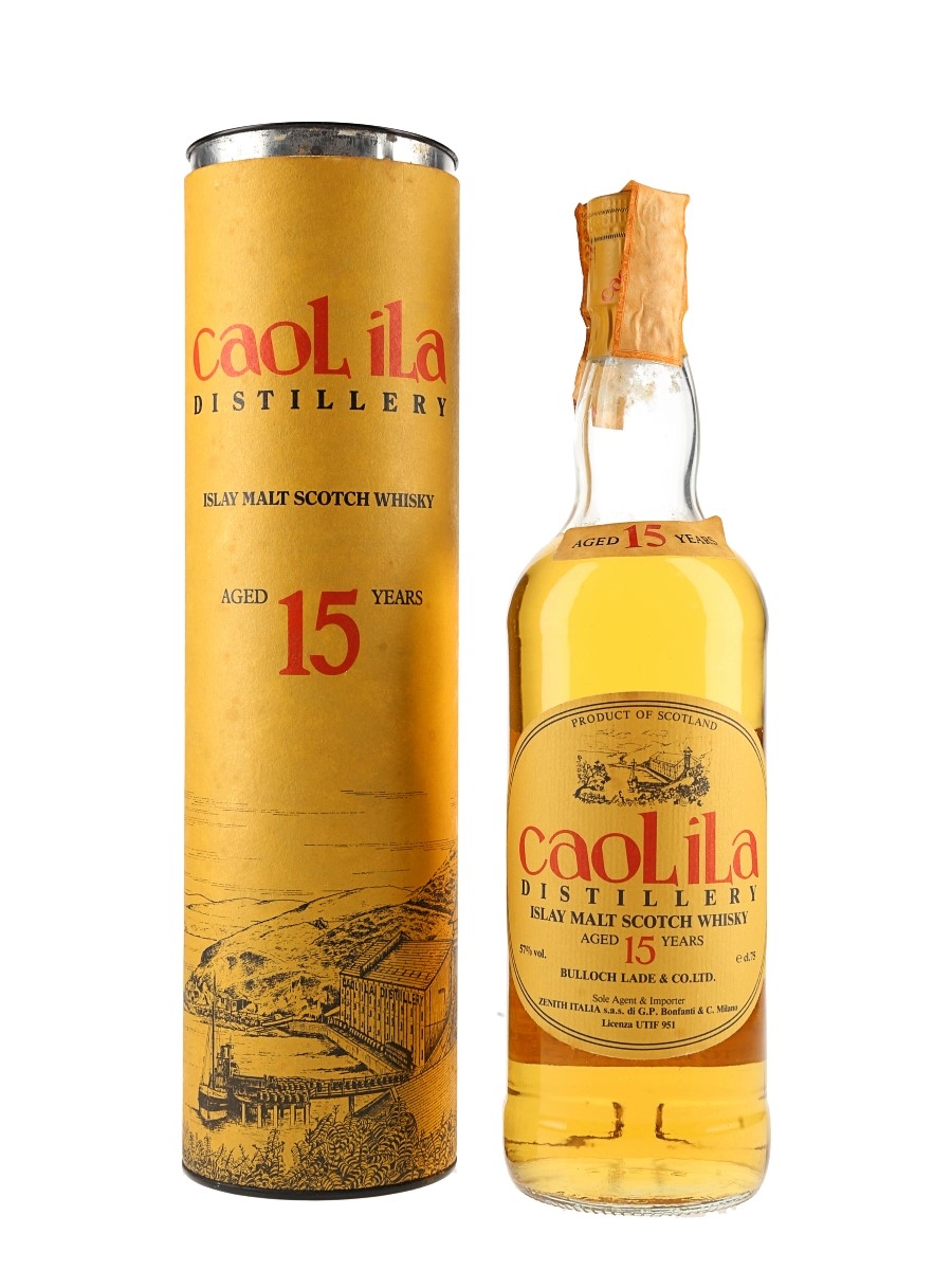 Caol Ila 15 Year Old Bulloch Lade Bottled 1980s - Zenith Import 75cl / 57%