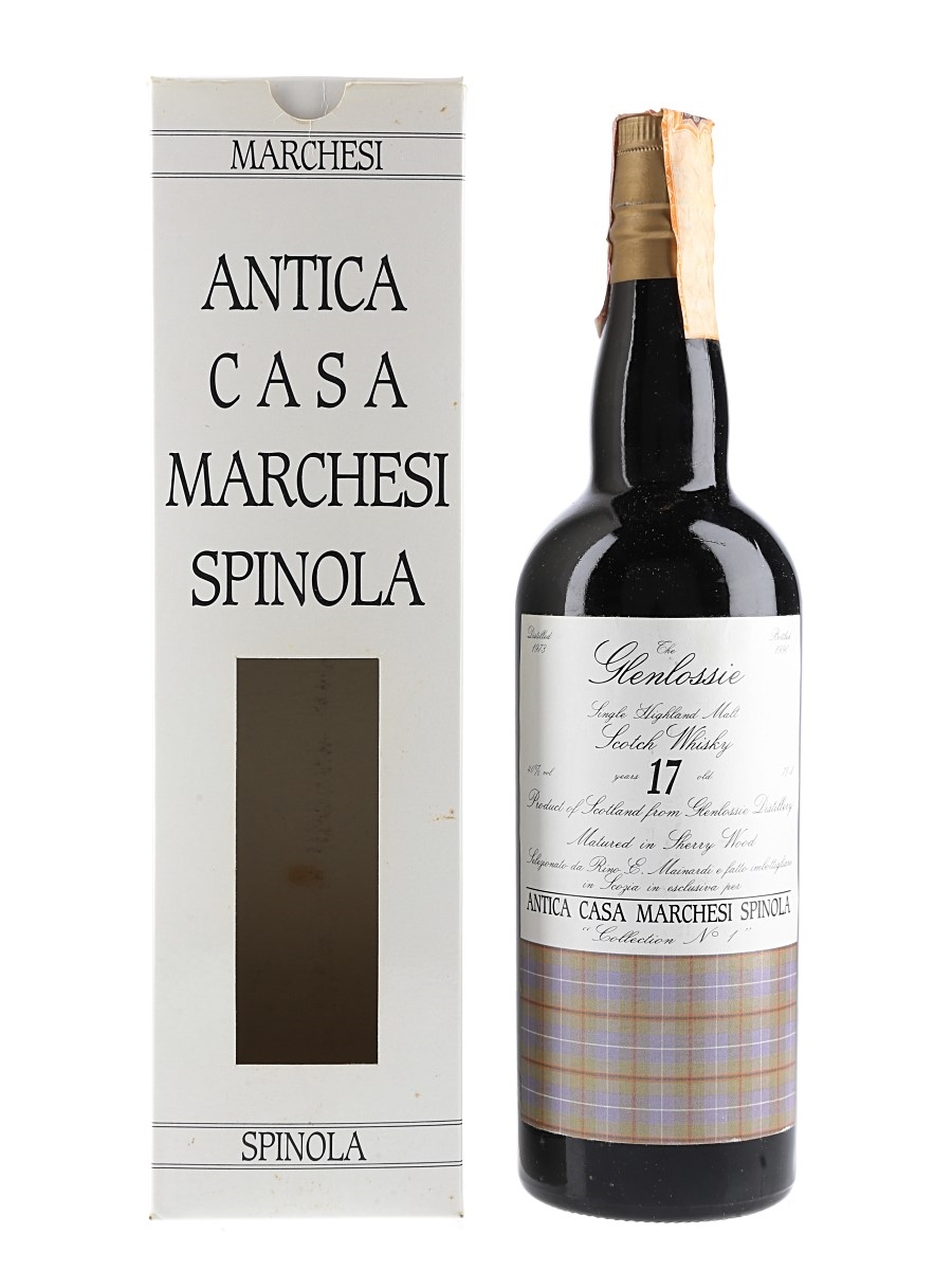Glenlossie 1973 17 Year Old Antica Casa Marchesi Spinola Bottled 1990 - Sestante Import 75cl / 40%