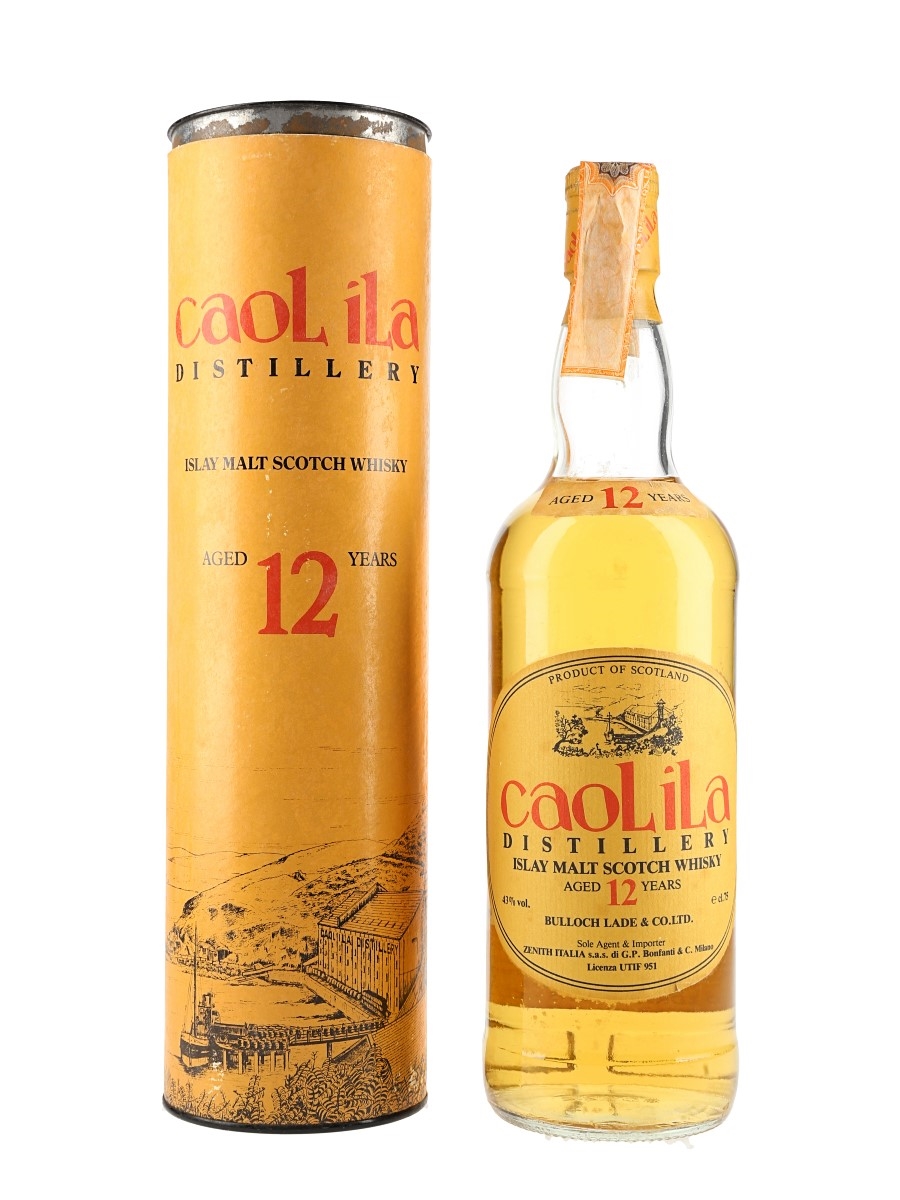 Caol Ila 12 Year Old Bulloch Lade Bottled 1980s - Zenith 75cl / 43%