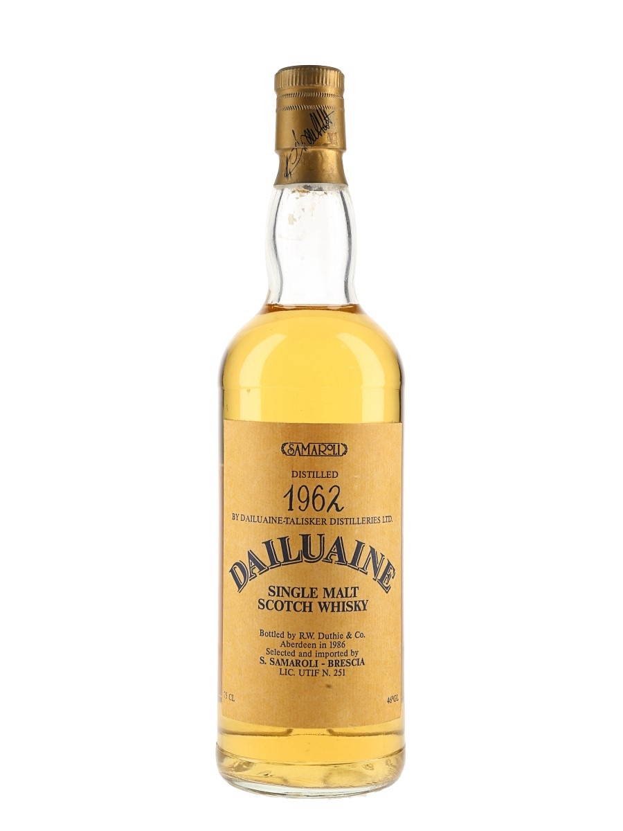 Dailuaine 1962 24 Year Old Bottled 1986 - Samaroli 75cl / 46%