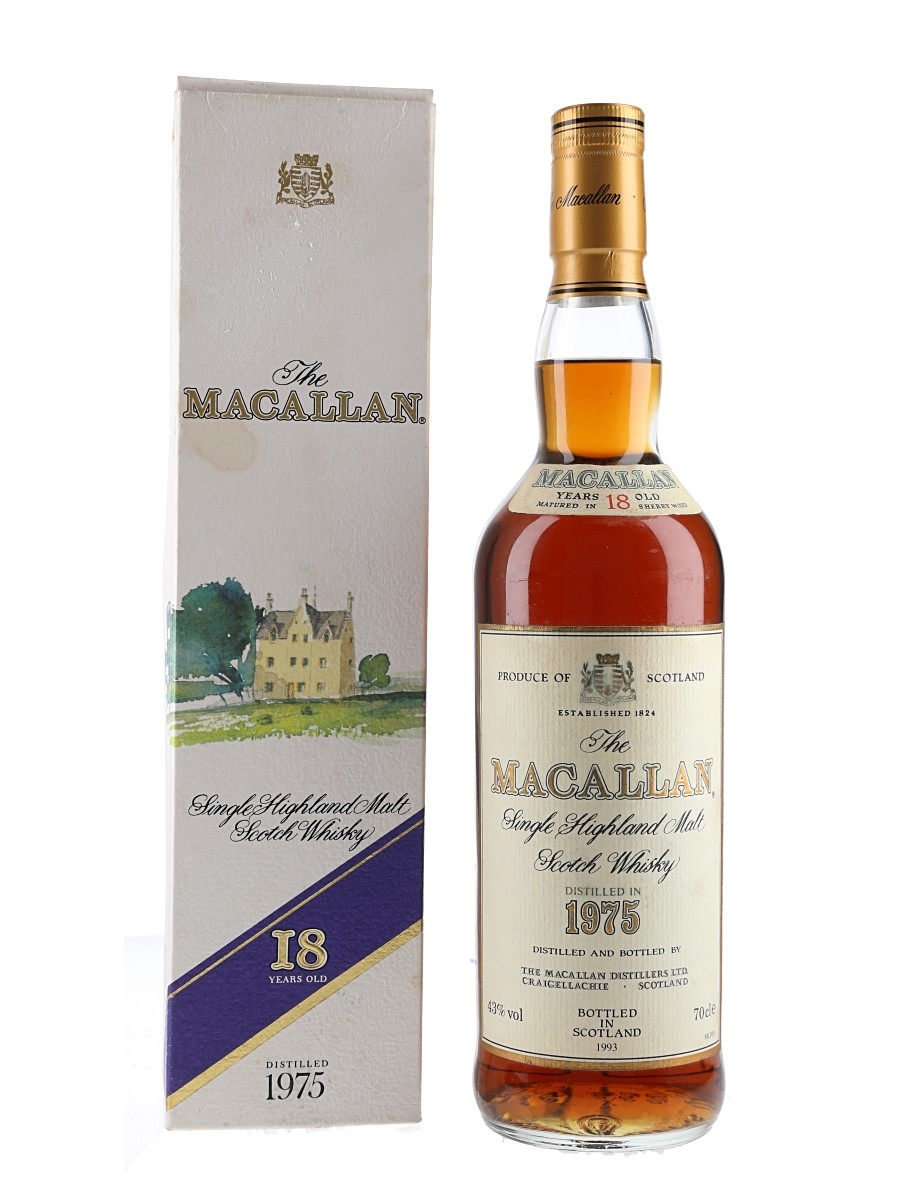 Macallan 1975 18 Year Old Bottled 1993 70cl / 43%