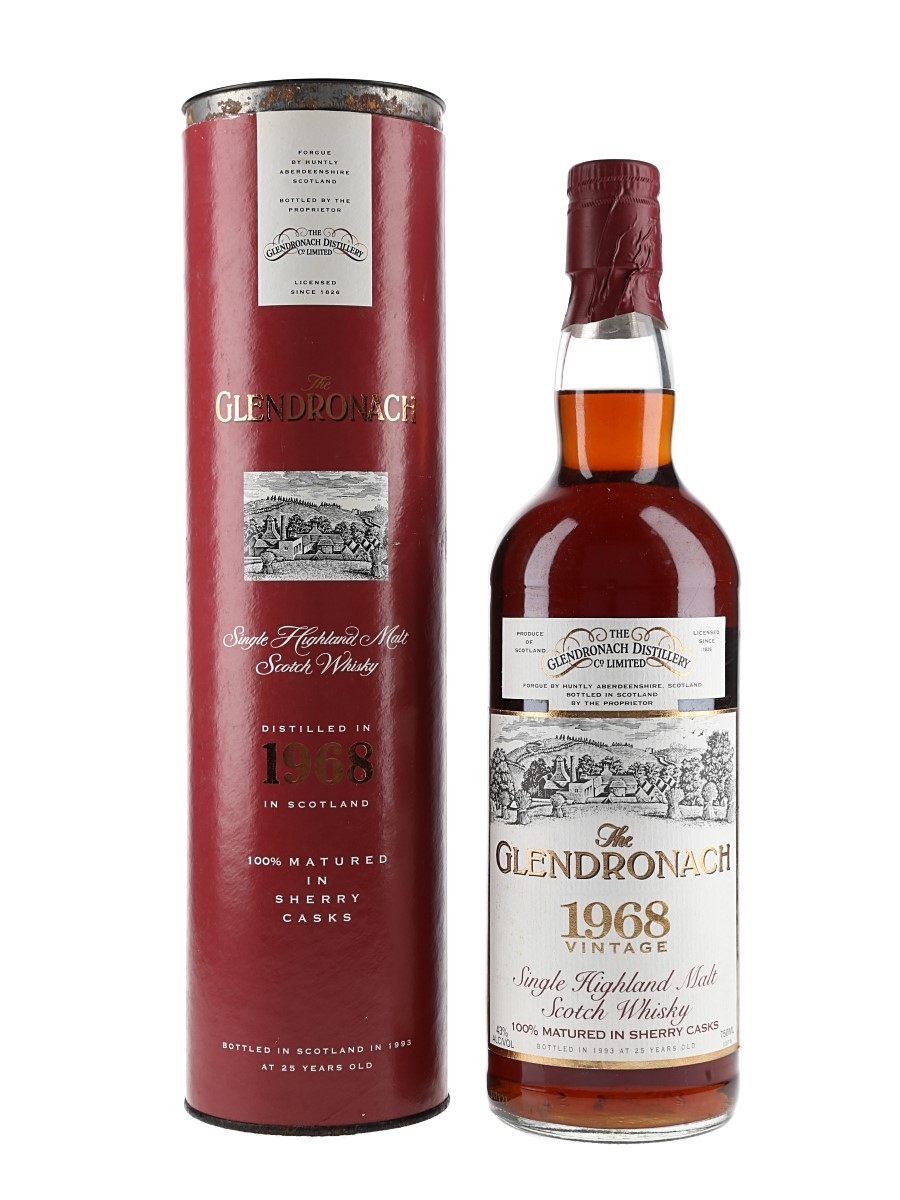 Glendronach 1968 25 Year Old Bottled 1993 - Hiram Walker 75cl / 43%