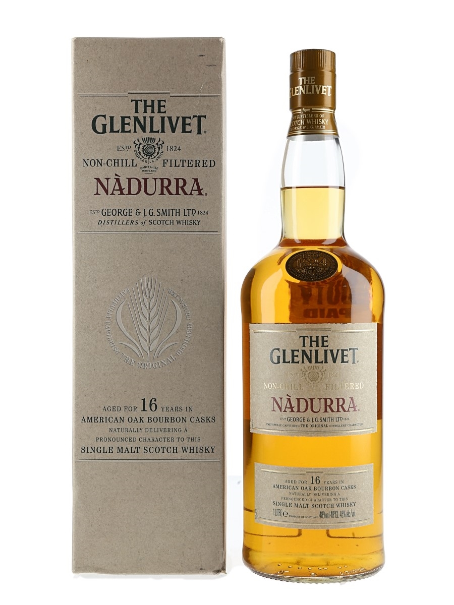 Glenlivet 16 Year Old Nadurra Bottled 2000s - Travel Retail 100cl / 48%