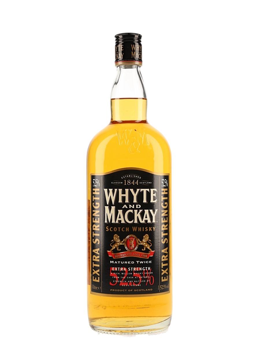 Whyte & Mackay Matured Twice Extra Strength Bottled 1990s 100cl / 52.5%
