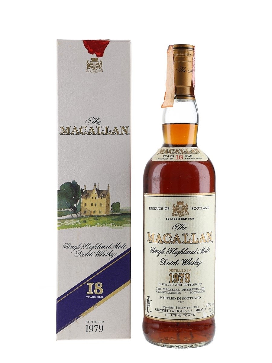 Macallan 1979 18 Year Old Bottled 1997 - Giovinetti 70cl / 43%
