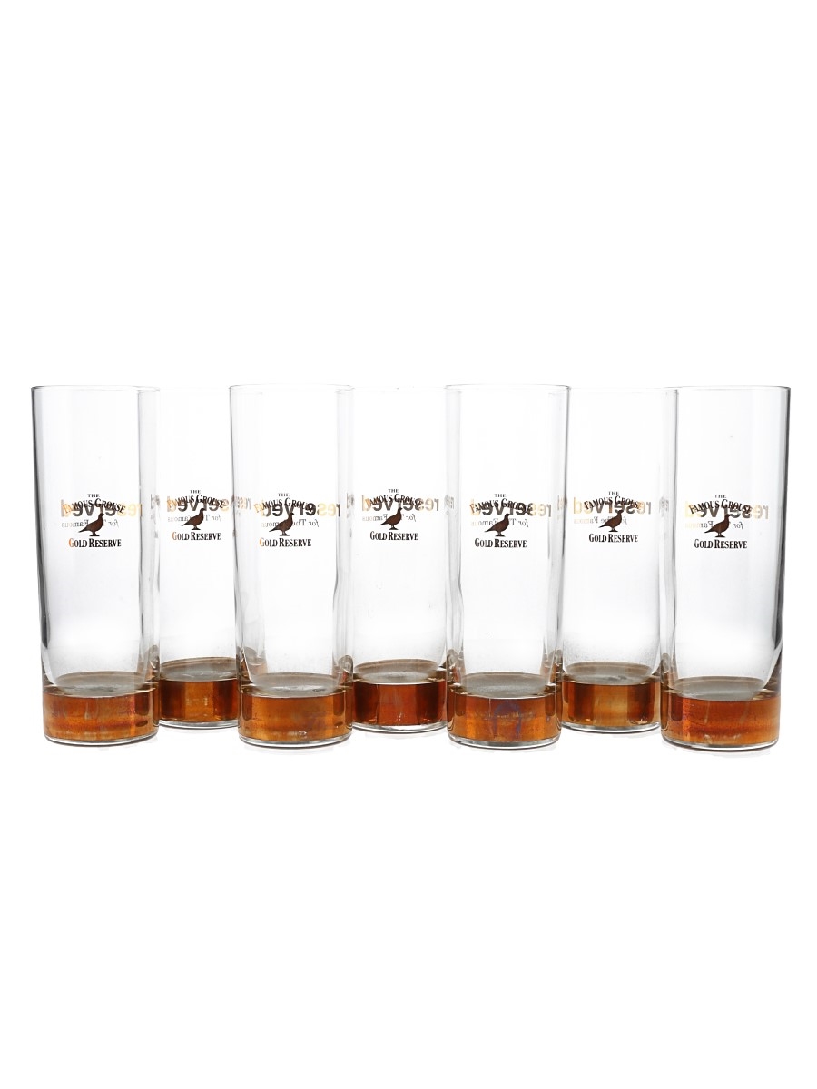 Famous Grouse Gold Reserve Glasses Reserved For The Famous 7 x 16.5cm x 5.5cm