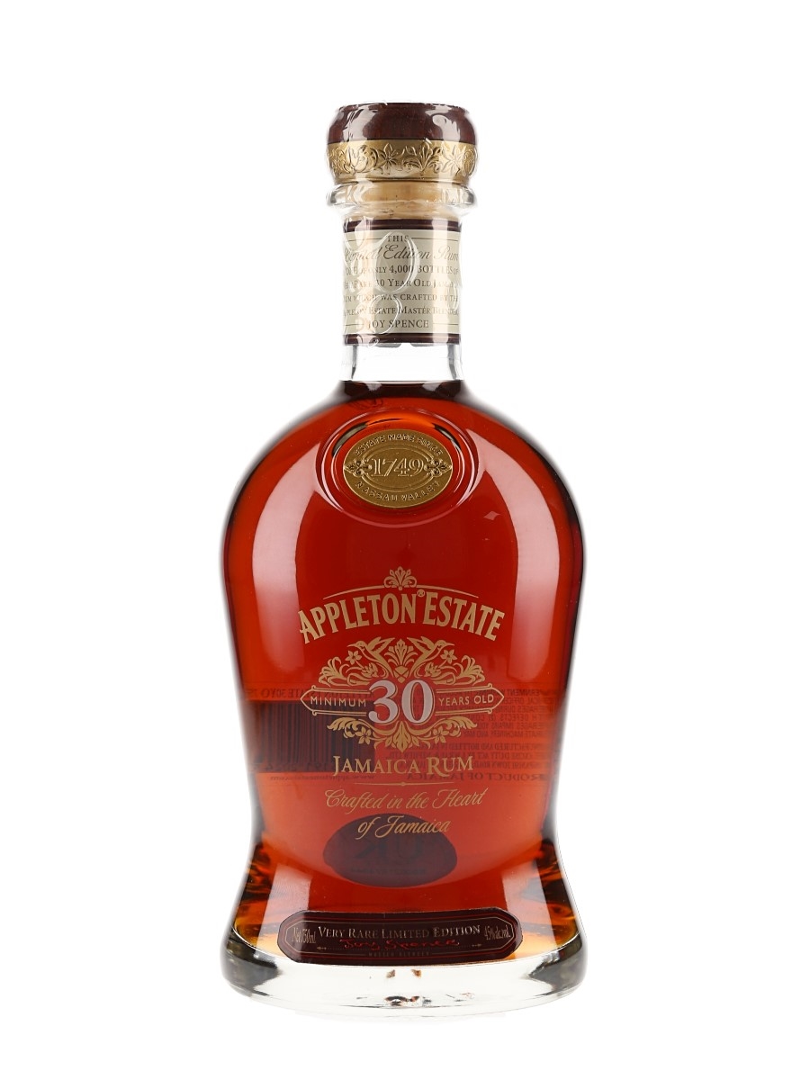 Appleton Estate 30 Year Old Jamaica Rum Bottled 2018 75cl / 45%