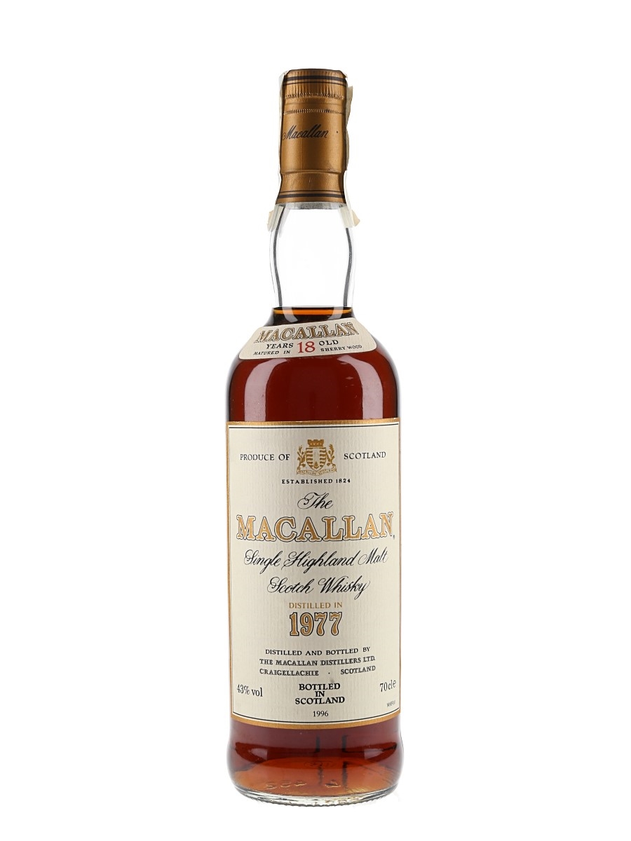 Macallan 1977 18 Year Old Bottled 1996 - D.Primeras Marcas 75cl / 43%