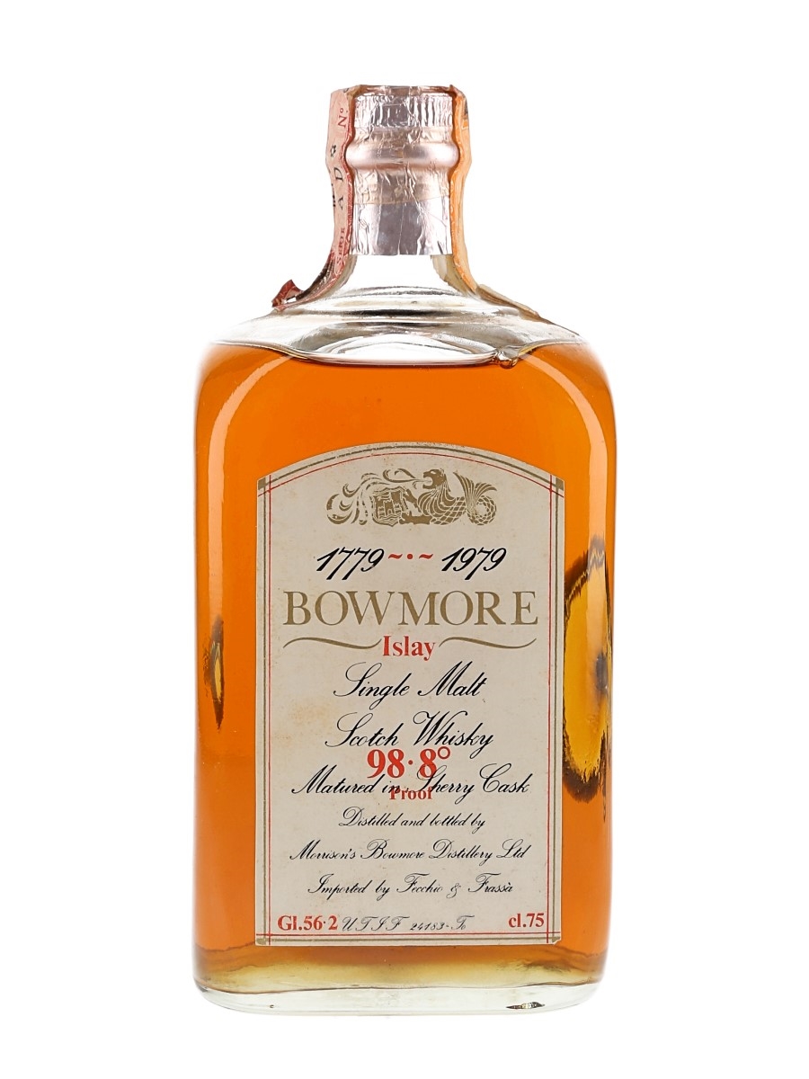 Bowmore Bicentenary 1779 - 1979 Bottled 1979 - Fecchio & Frassa 75cl / 56.2%