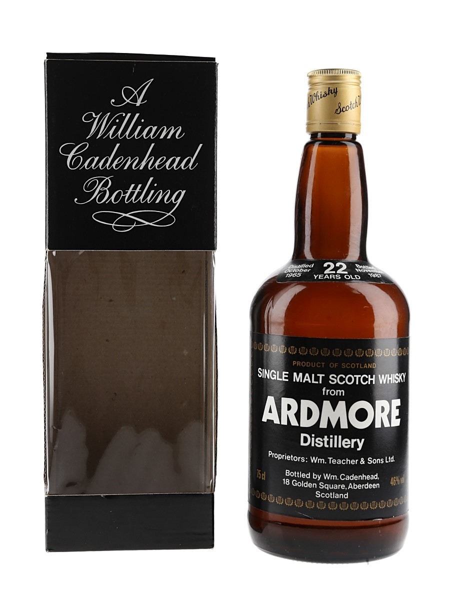 Ardmore 1965 22 Year Old Bottled 1987 - Cadenhead's 75cl / 46%
