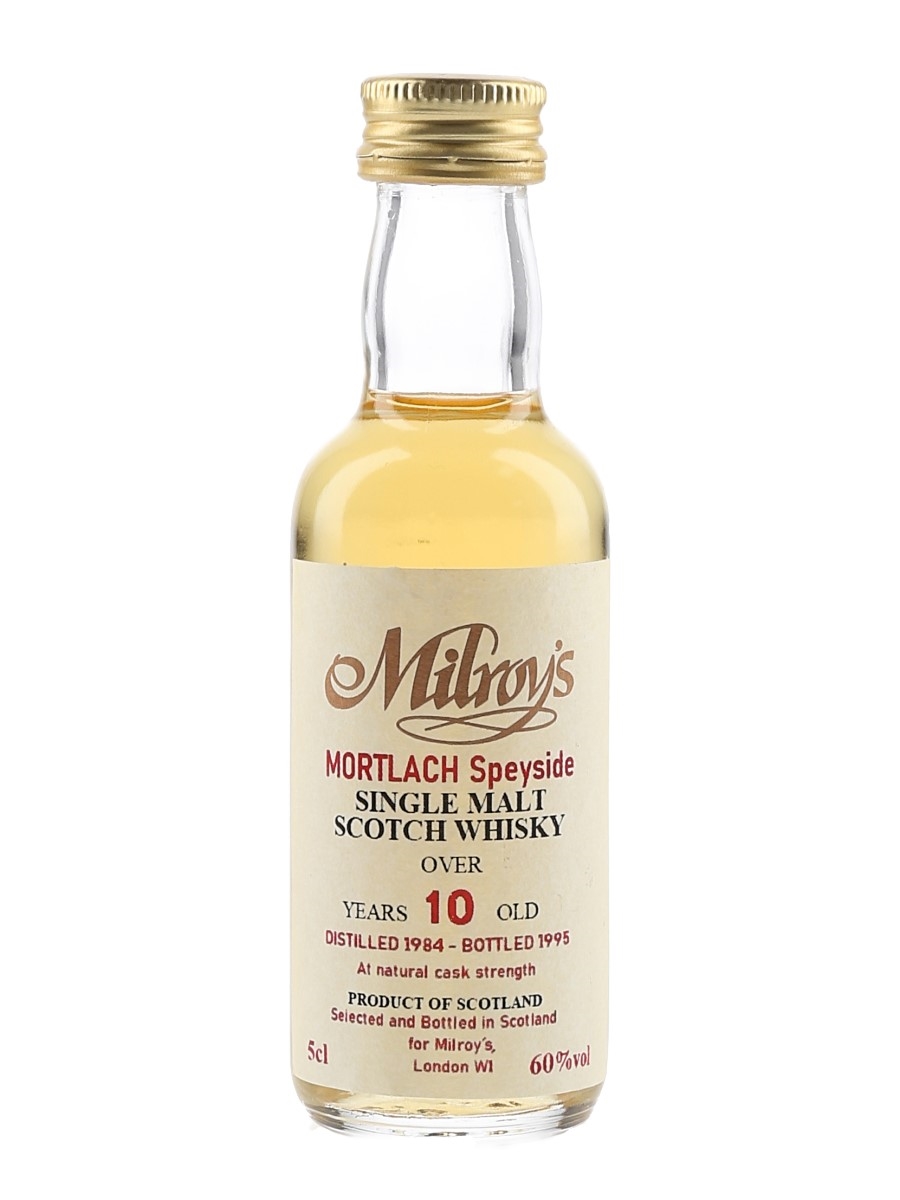 Mortlach 1984 10 Year Old Bottled 1995 - Milroy's 5cl / 60%