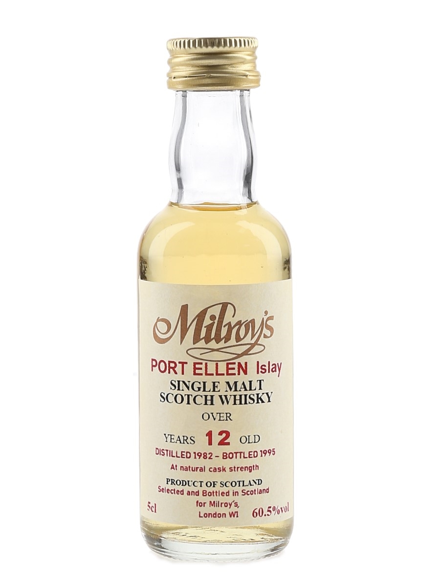 Port Ellen 1982 12 Year Old Bottled 1995 - Milroys 5cl / 60.5%