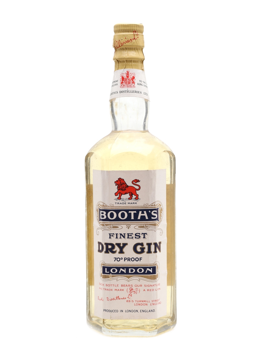 Booth's London Dry Gin Bottled 1954 75cl / 40%