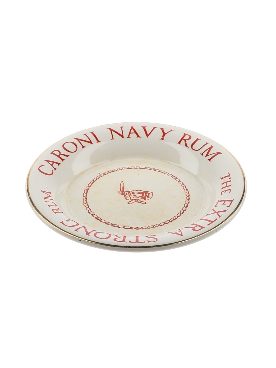 Caroni Navy Rum Ceramic Plate Hancock Corfield & Waller 13.5cm Diameter