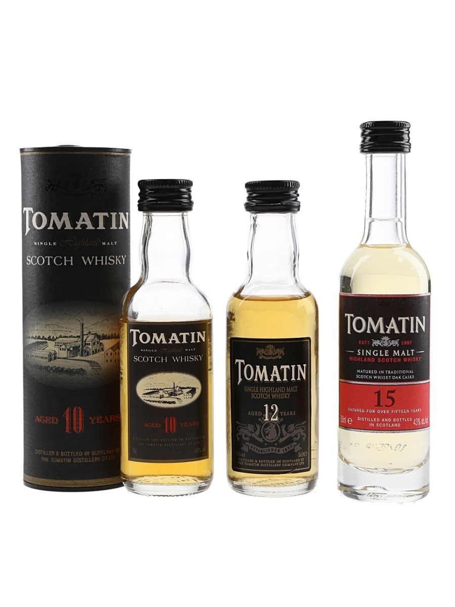 Tomatin 10, 12 & 15 Year Old  3 x 5cl