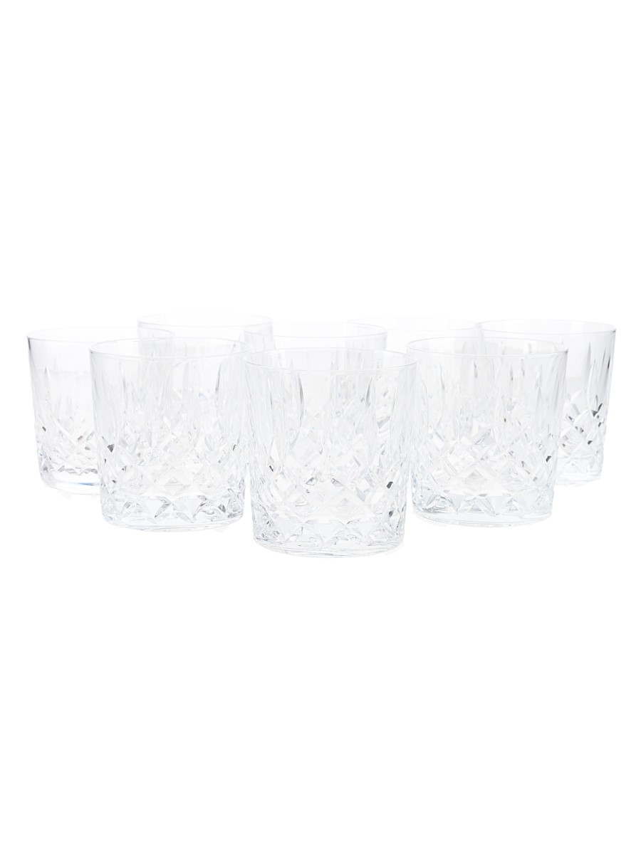 Crystal Whisky Tumblers  8.5cm Tall