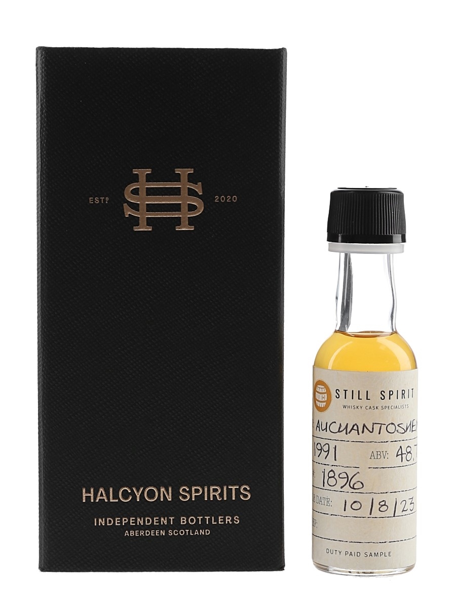 Auchentoshan 1991 32 Year Old Cask 1896 Bottled 2023 - Halcyon Spirits - Still Spirit 3cl / 48.7%