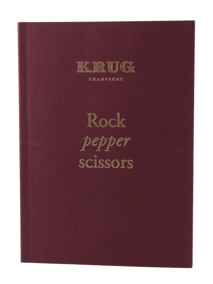 Krug Champagne Rock Pepper Scissors 