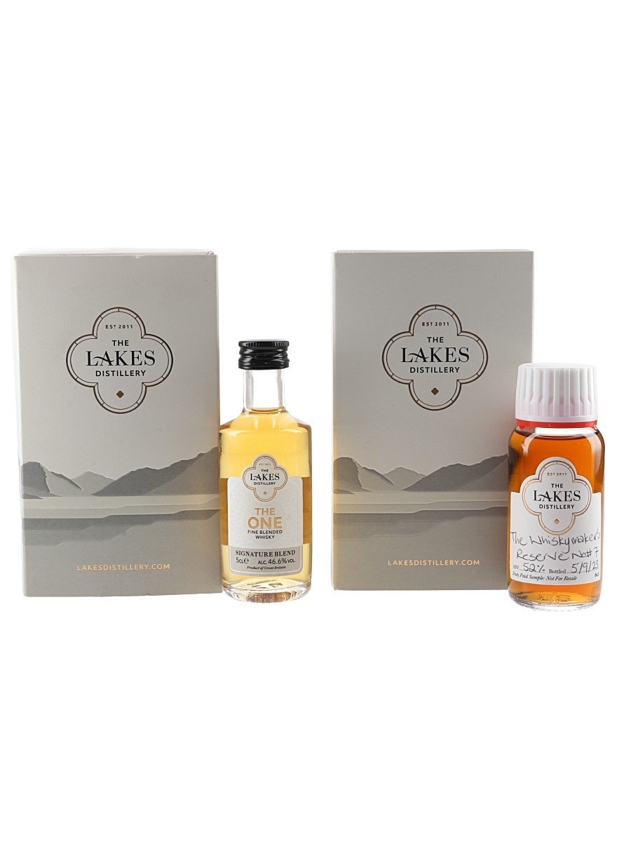 Lakes Distillery Whiskymaker's Reserve No. 7 & Lakes The One  2 x 5-6cl