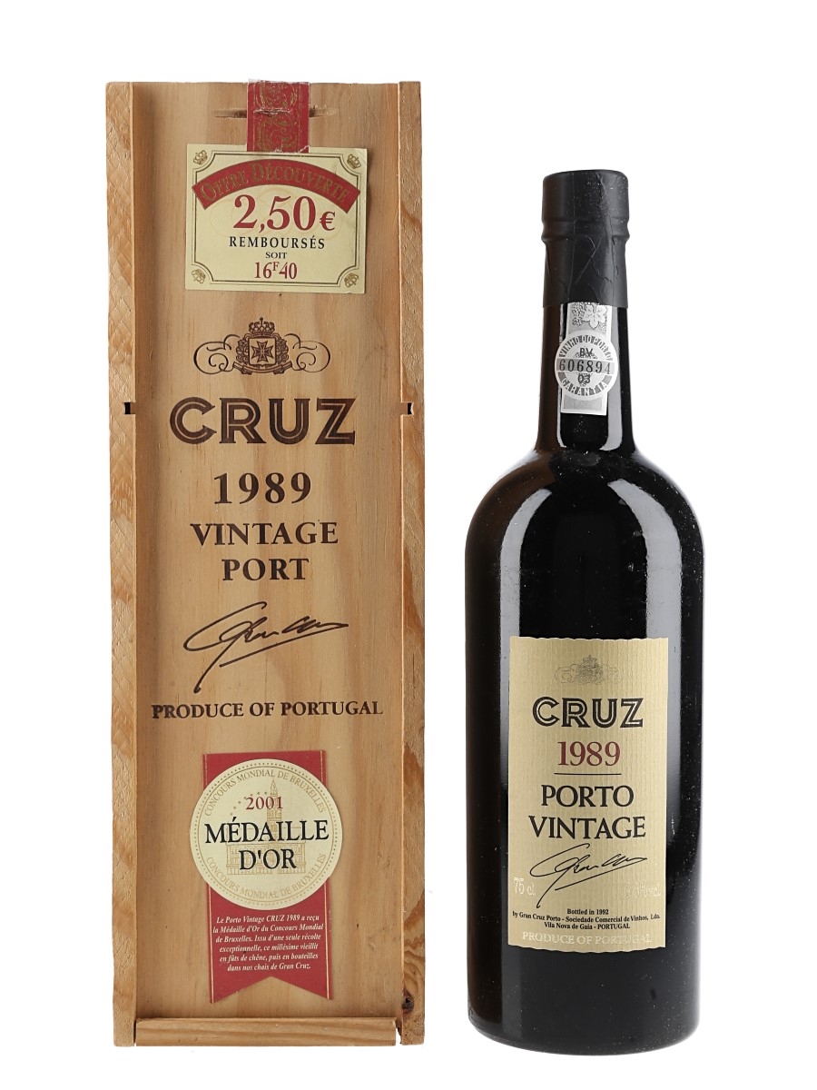 1989 Cruz Vintage Port Bottled 1992 75cl / 19.5%