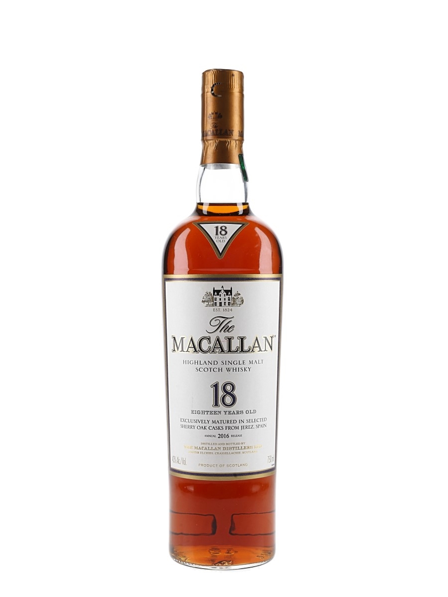 Macallan 18 Year Old Annual 2016 Release - Edrington Americas 75cl / 43%