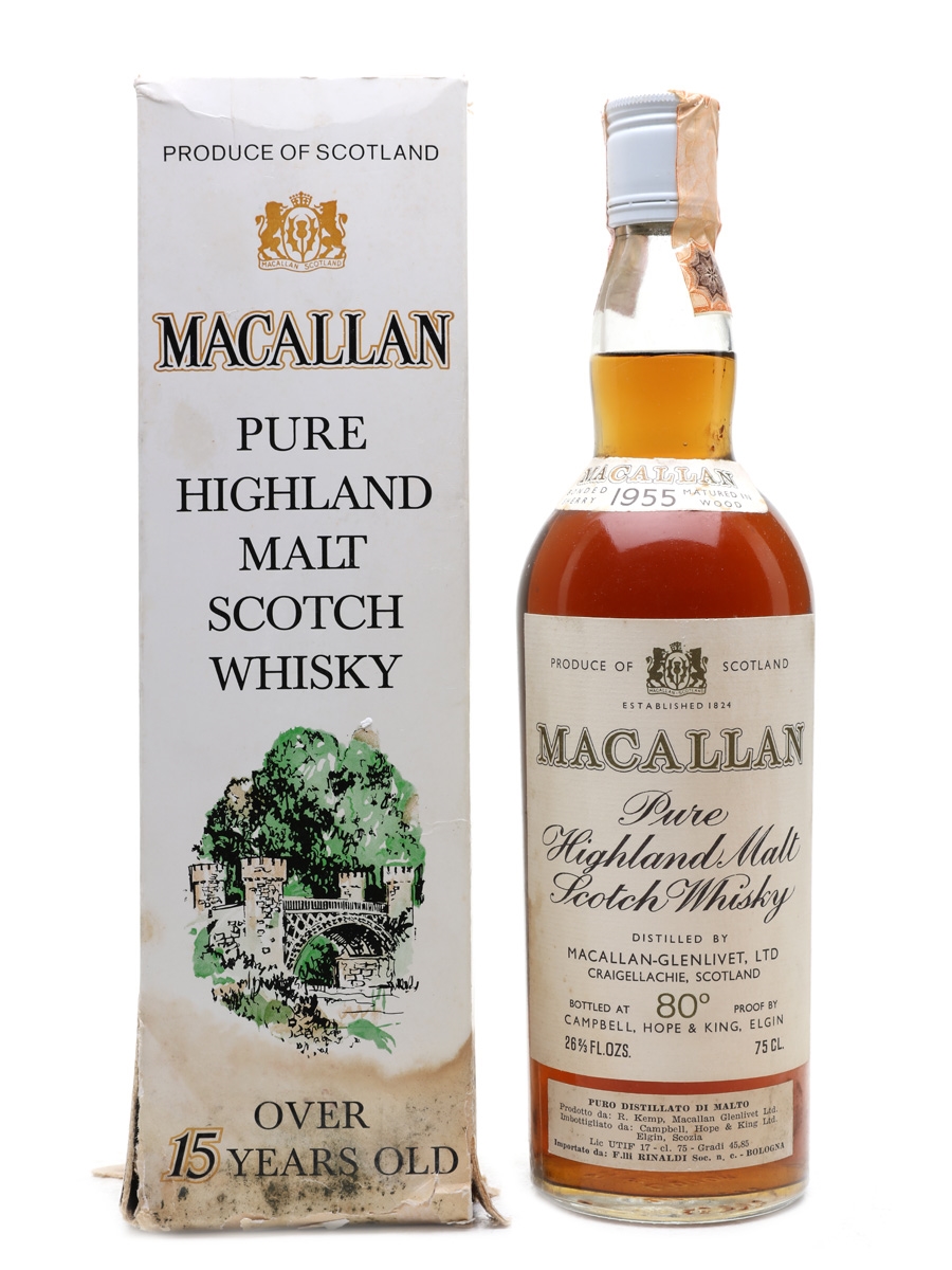 Macallan 1955 Campbell, Hope & King Bottled 1970s - Rinaldi 75cl / 46%