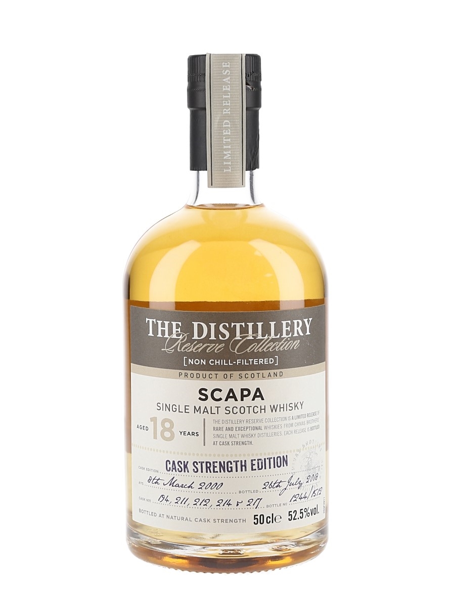 Scapa 2000 18 Year Old The Distillery Reserve Collection Bottled 2018 - Chivas Brothers 50cl / 52.5%