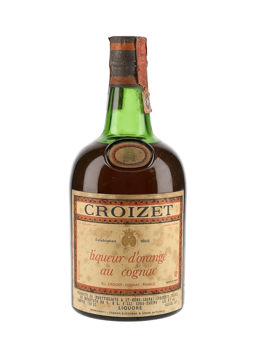 Croizet Liqueur d'Orange Au Cognac Bottled 1970s 75cl / 40%