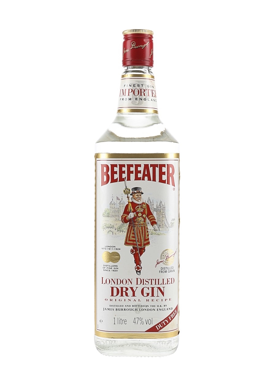 Beefeater London Distilled Dry Gin Bottled 1980s - Duty Free 100cl / 47%