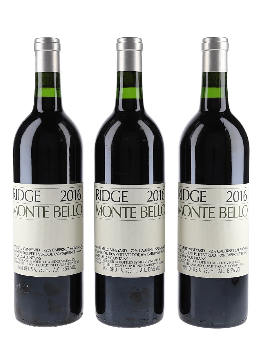 2016 Ridge Monte Bello  3 x 75cl / 13.5%