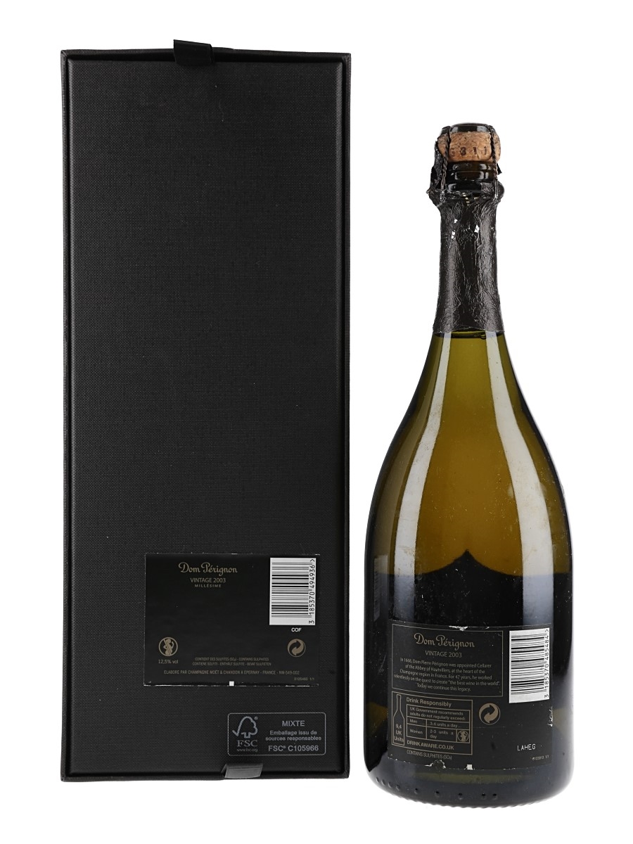 2003 Dom Perignon - Lot 177784 - Buy/Sell Champagne Online