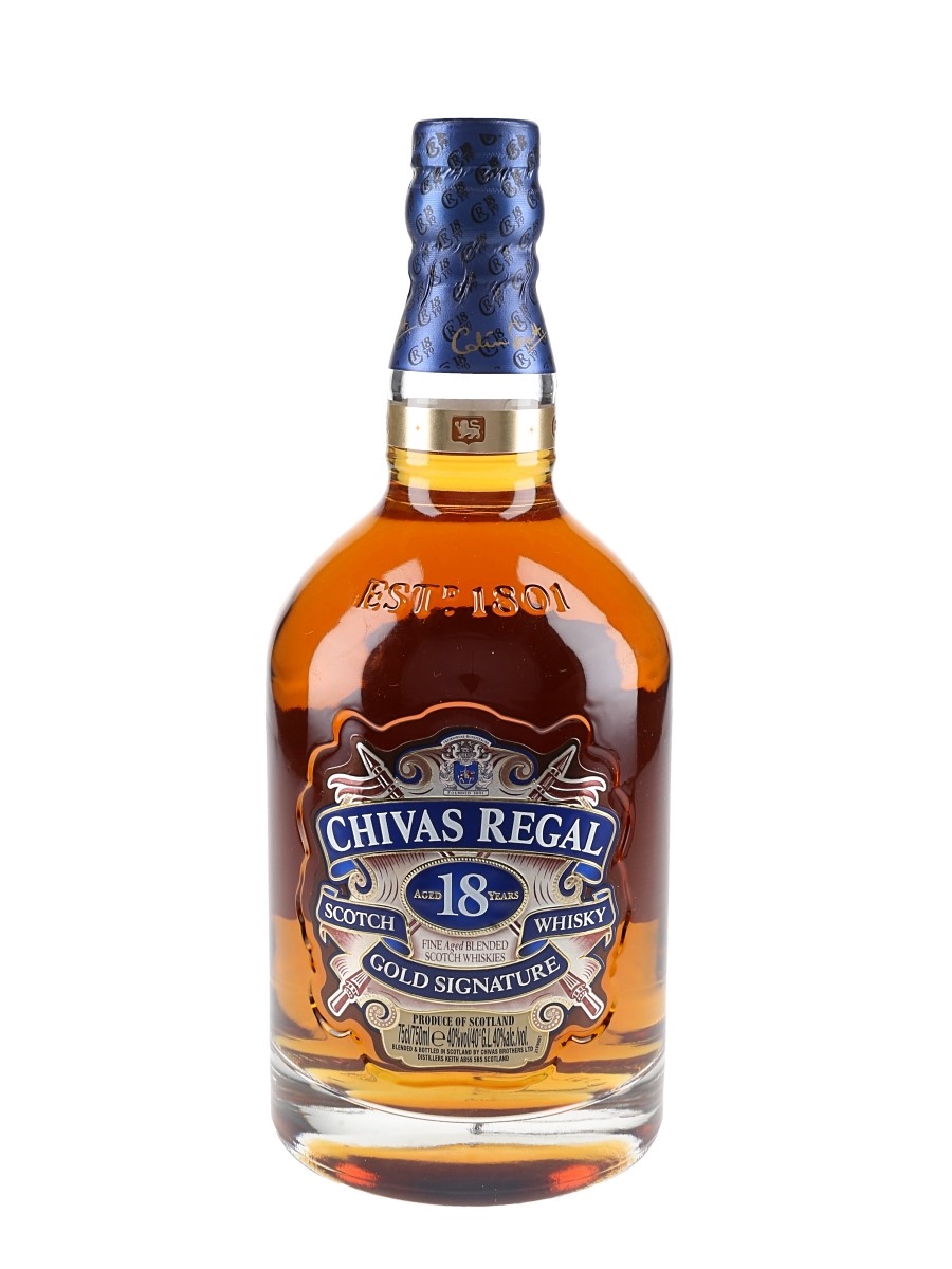 Chivas Regal 18 Year Old Bottled 2007 - Gold Signature 75cl / 40%