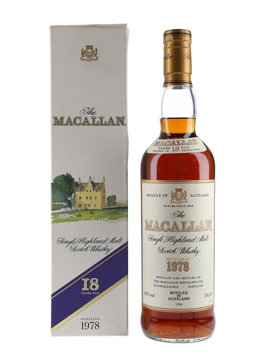 Macallan 1978 18 Year Old Bottled 1996 70cl / 43%