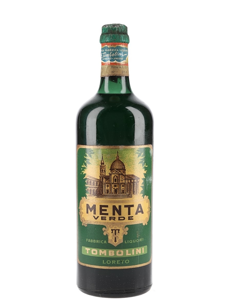 Tombolini Menta Verde Bottled 1950s 100cl / 25%