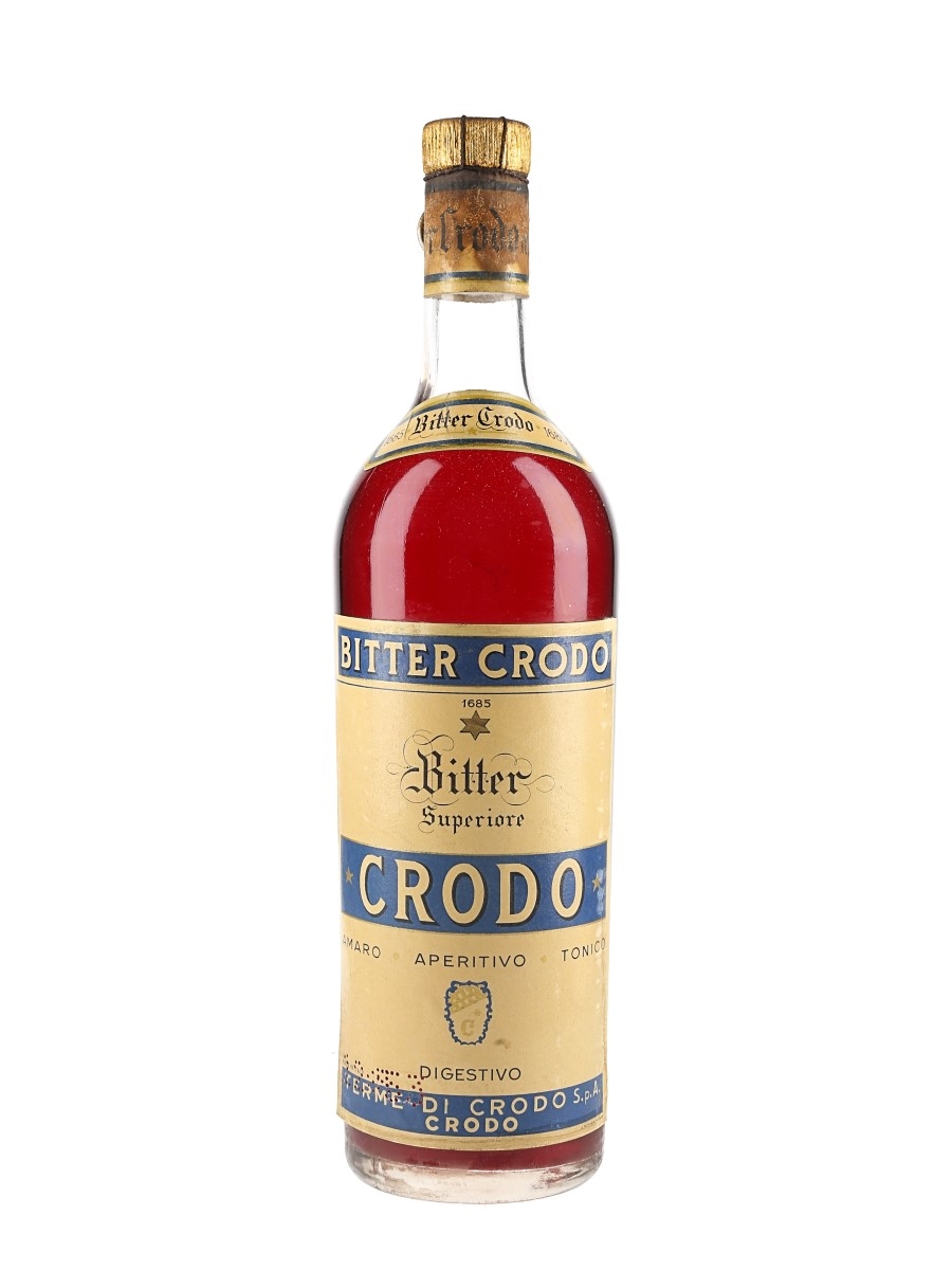 Crodo Superiore Bitter Bottle 1950s 100cl / 27%