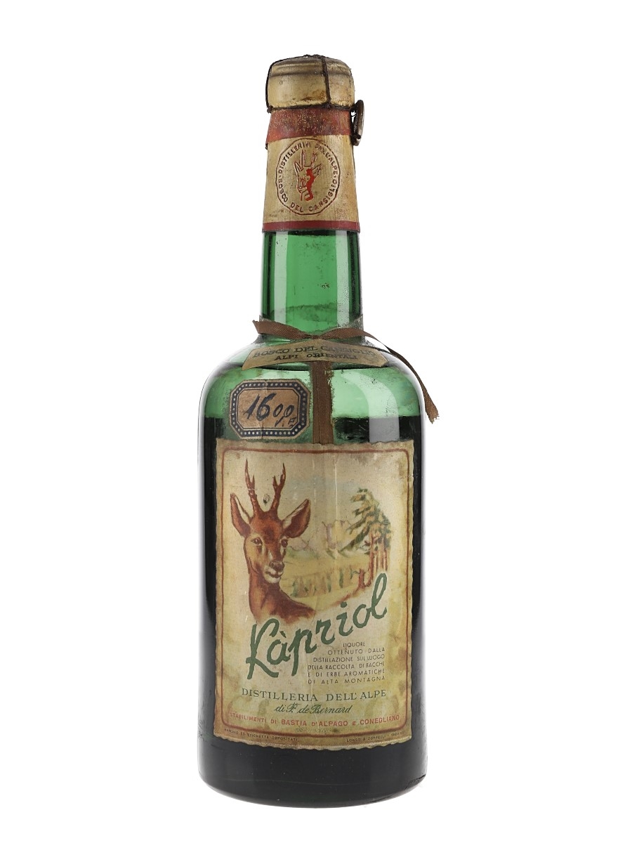 Kapriol Alpine Liqueur Bottled 1950s-1960s 75cl / 45%