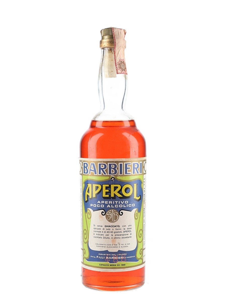 Aperol Barbieri Bottled 1960s-1970s 100cl / 11%