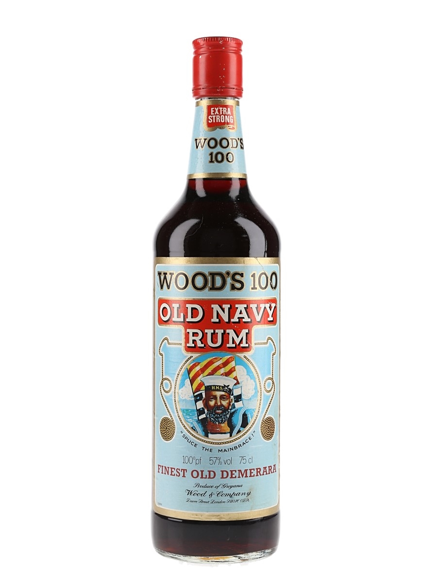 Wood's 100 Old Navy Rum Bottled 1980s 75cl / 57%