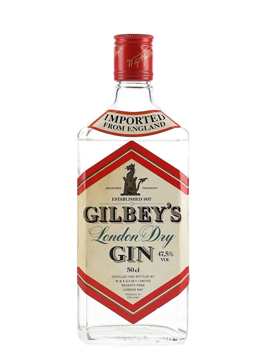 Gilbey's London Dry Gin Bottled 1980s 50cl / 47.5%