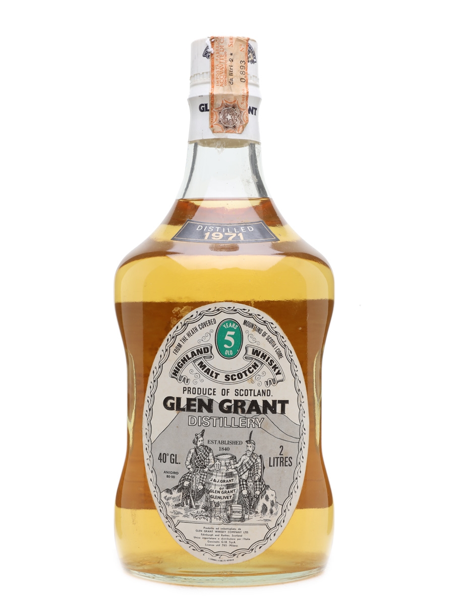 Glen Grant 1971 - 2 Litre 5 Year Old - Giovinetti 200cl / 40%