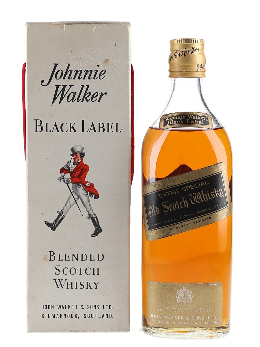 Johnnie Walker Black Label 12 Year Old Bottled - 1970s 50cl