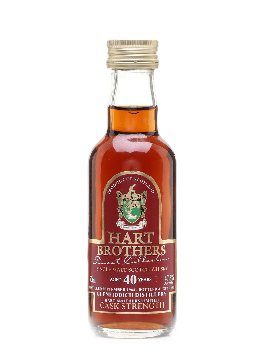Glenfiddich 1964 40 Year Old  Cask Strength Bottled 2005 - Hart Brothers 5cl / 47.5%