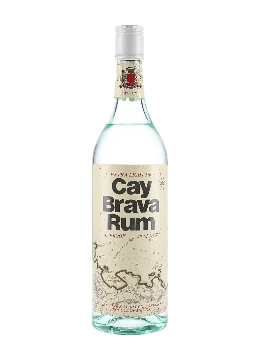 Cay Brava Extra Light Dry Rum Bottled 1970s 75.7cl / 40%