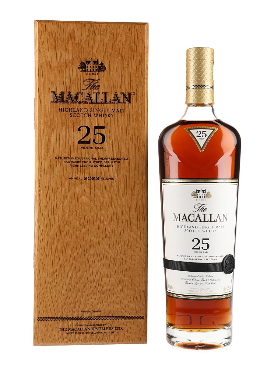 Macallan 25 Year Old Sherry Oak Annual 2023 Release 70cl / 43%