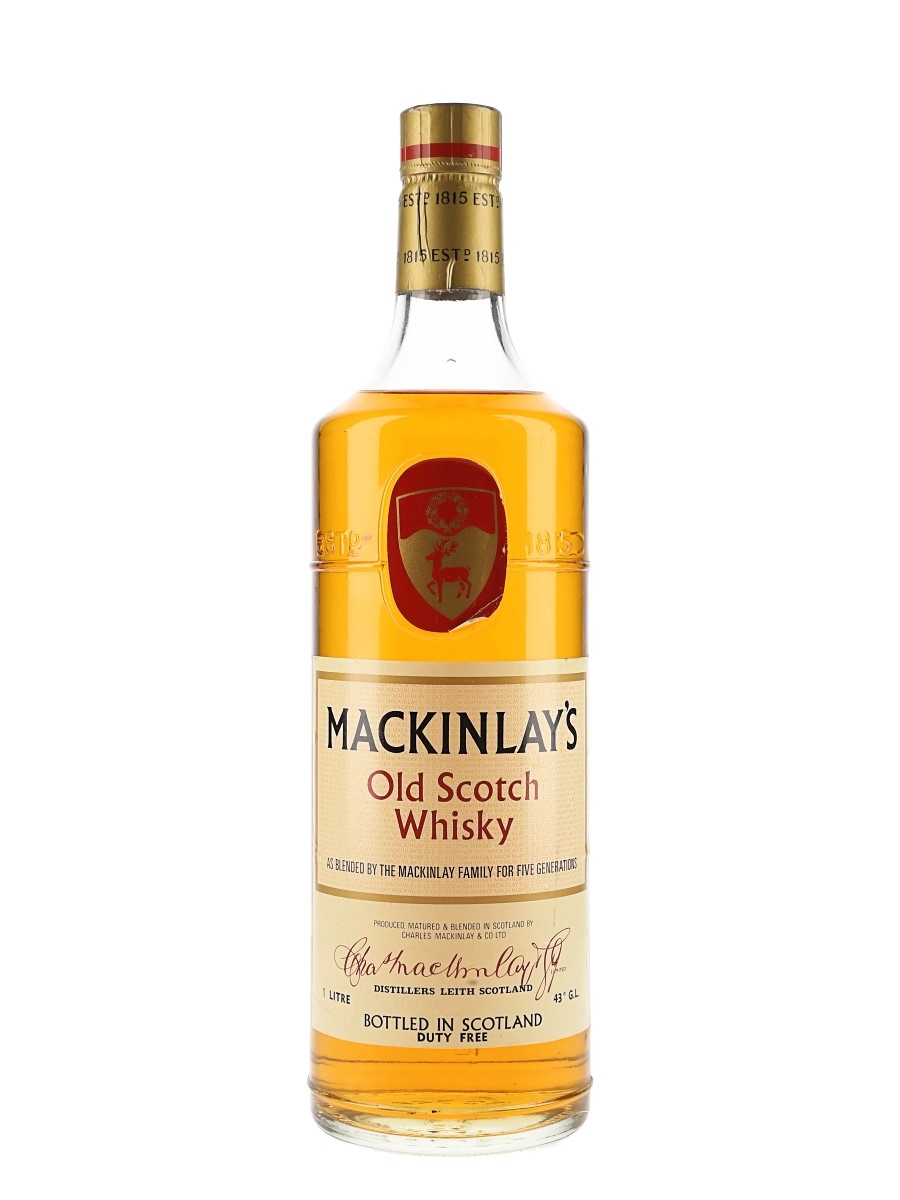 Mackinlay's Bottled 1970s - Duty Free 100cl / 43%