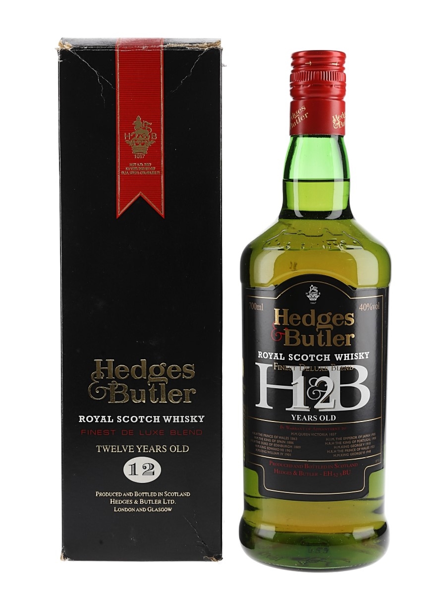 Hedges & Butler 12 Year Old - Lot 178086 - Buy/Sell Blended Whisky